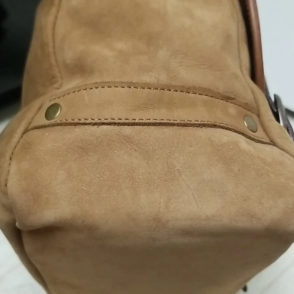 Vintage Leather Large Messenger Style Briefcase